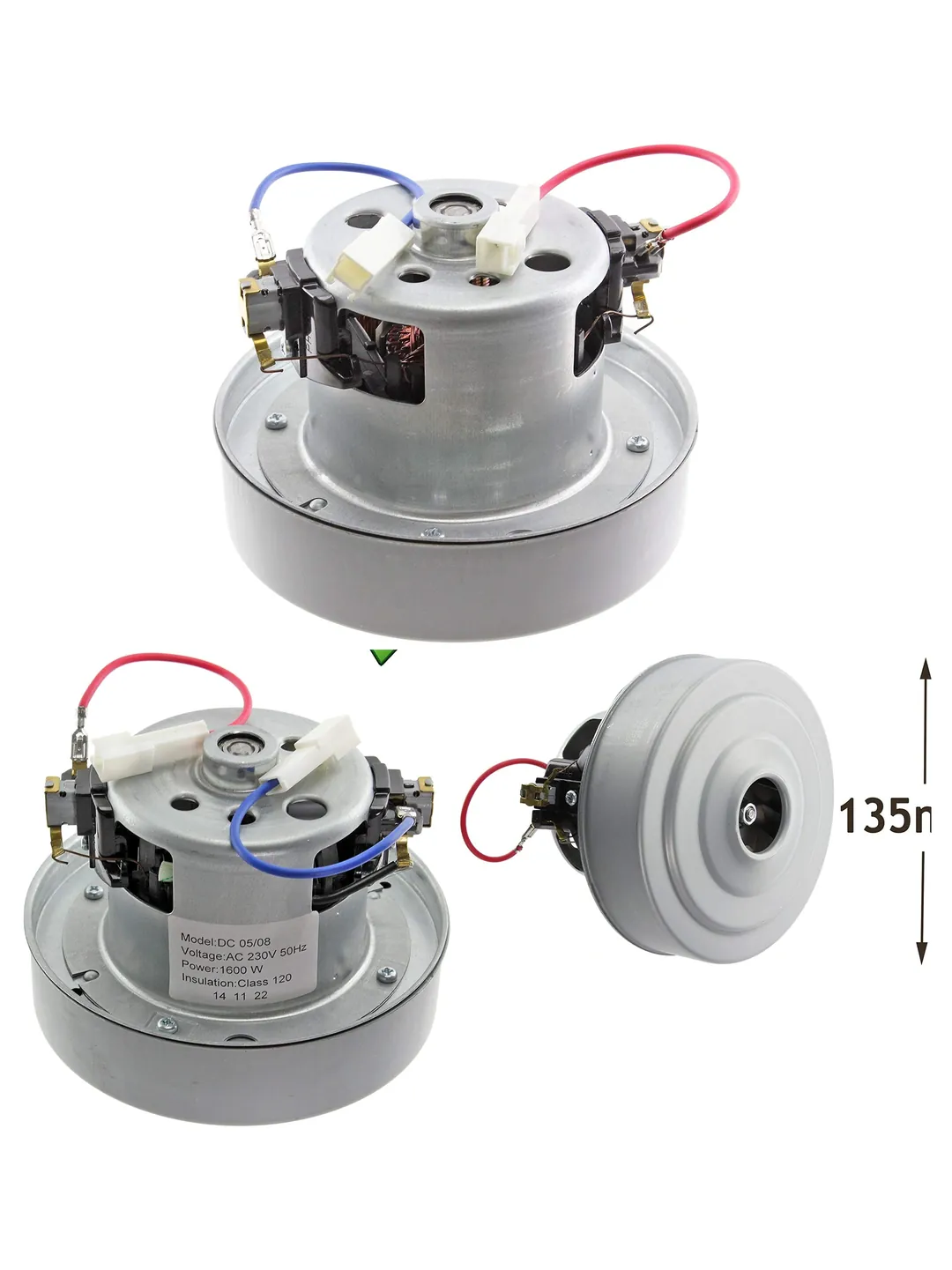 Dyson DC Series Motor Replacement Kit - YV2 1600 YDK 240V for DC05-DC29