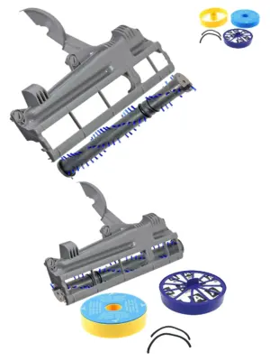 Dyson DC07 Brush Roll, Washable HEPA Filter Set & Seal Kit – Allergy
