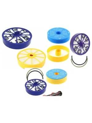 Dyson DC07 HEPA Filter Kit – Washable Pre/Post Motor, Brushroll & Belt