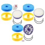 Dyson DC07 HEPA Filter & Seal Kit – Washable Filters + 5 Fresheners