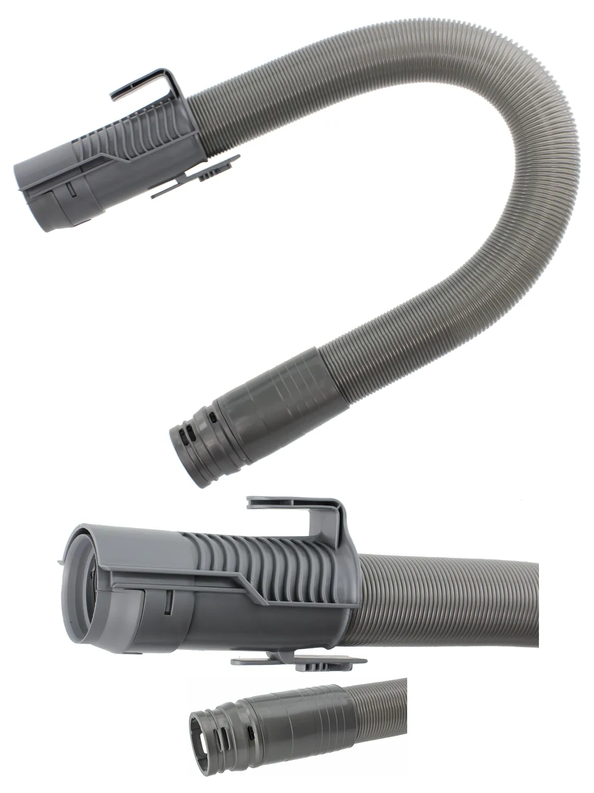 Dyson DC14 Flexible Vacuum Hose – Reinforced Grey/Steel Replacement
