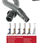 Dyson DC25/DC25i Compatible Vacuum Hose – Iron Silver
