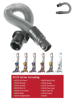 Dyson DC25/DC25i Compatible Vacuum Hose – Iron Silver