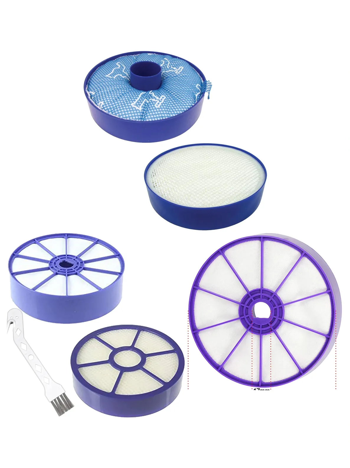 Dyson DC33 & DC33i Vacuum Filter Kit – Washable HEPA Pre/Post