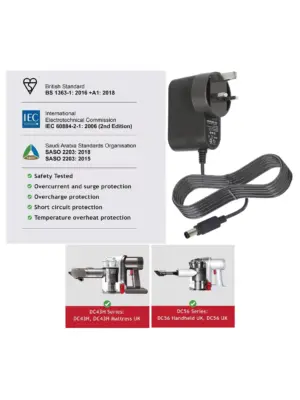 Dyson DC43H & DC56 Vacuum Battery Charger Cable – Power Plug
