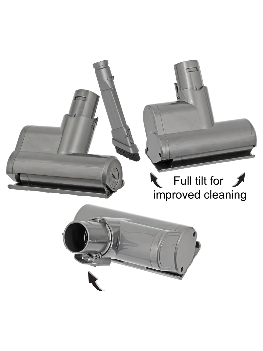 Dyson DC58/DC62 Mini Turbine Motor with Crevice Brush - Vacuum Upgrade