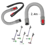 Dyson Flexible Crevice Tool + Extra Long Hose – Fits V7/V8/V10/V11/SV