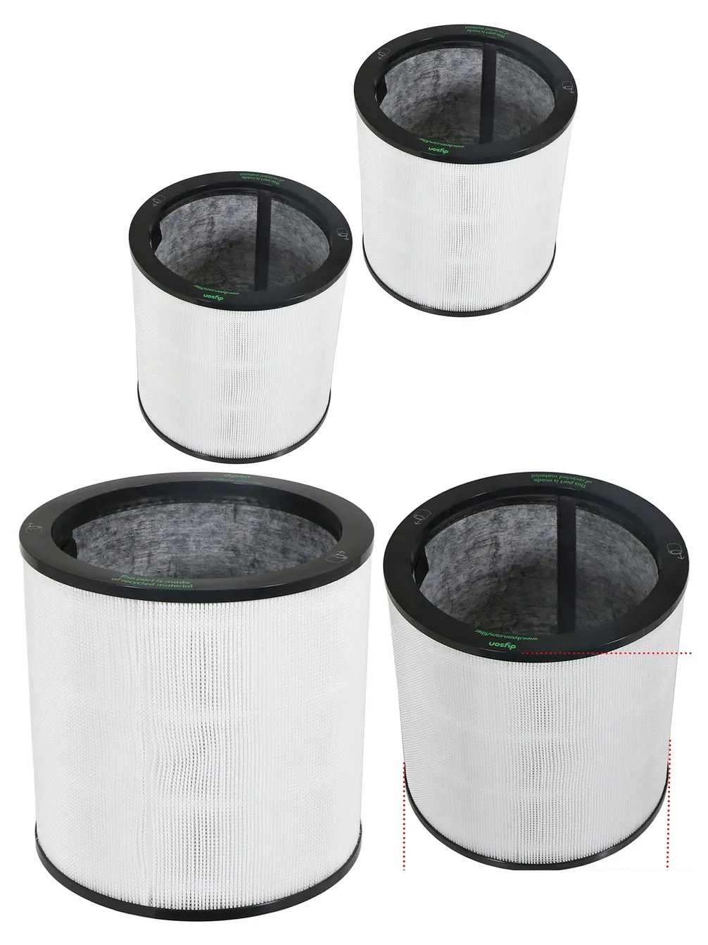 Dyson Genuine Glass HEPA Filter for Pure Cool Link Tower – 2 Pack