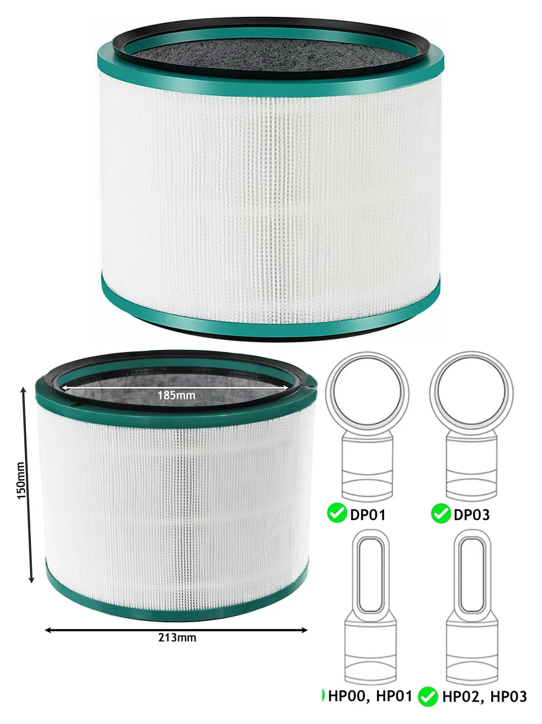 Dyson HEPA Filter for Pure Cool Fan
