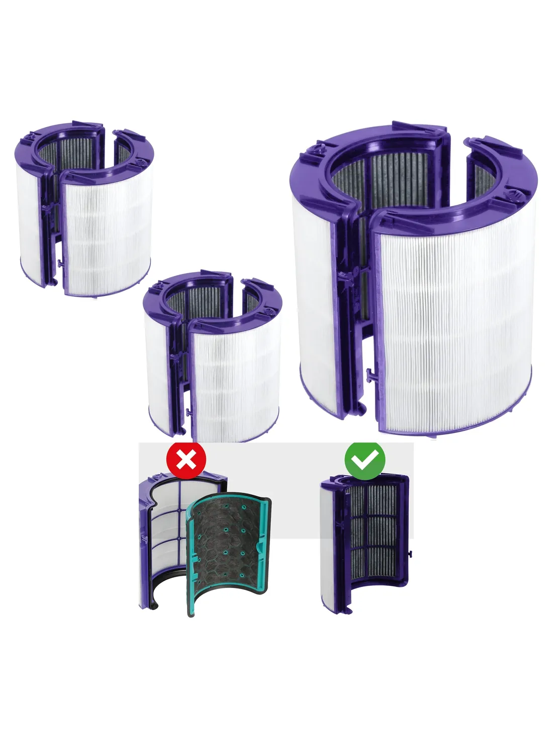 Dyson HEPA Replacement Filter for TP06/HP06/PH01/PH02 – Pack of 2