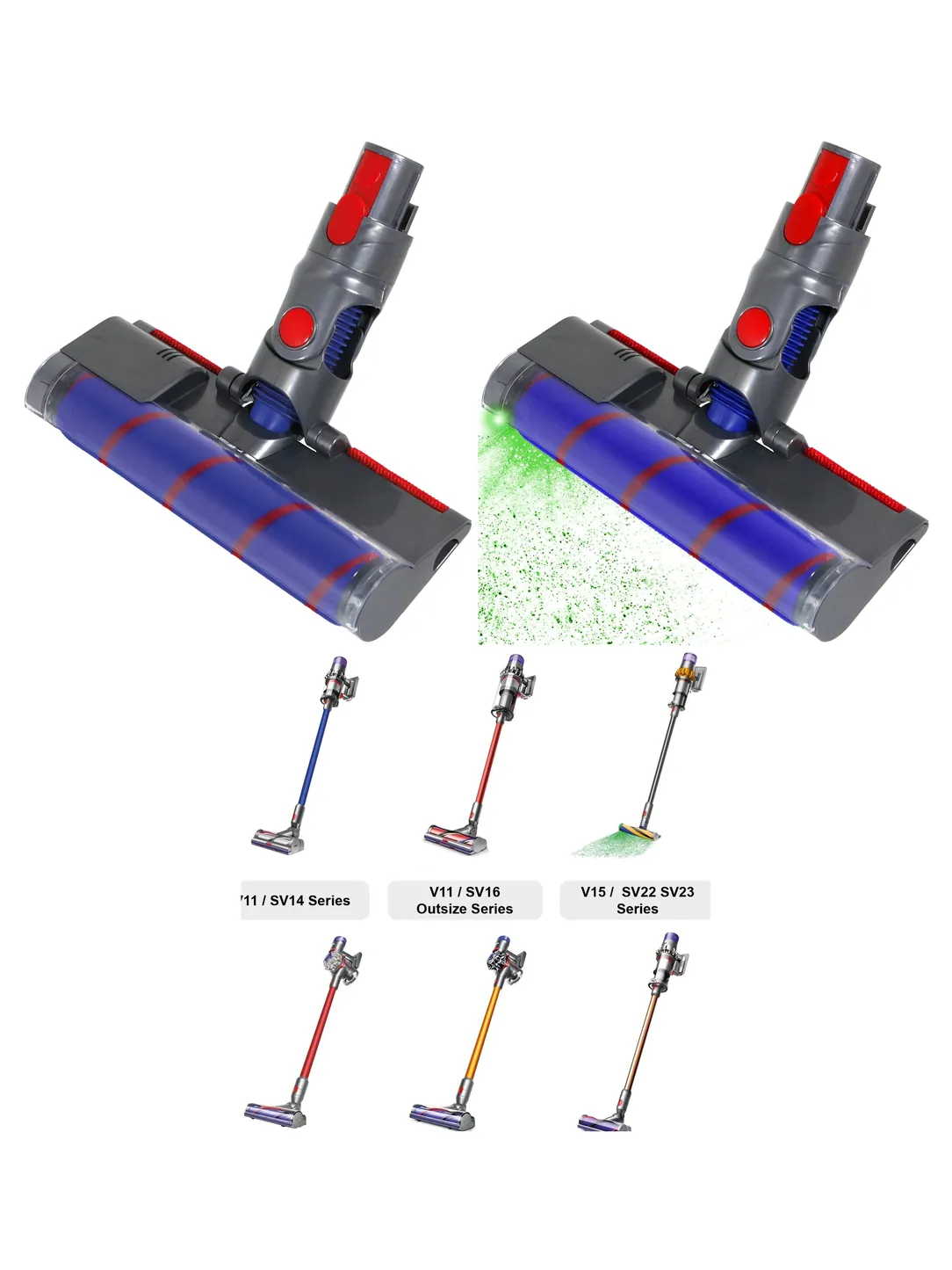 Dyson Soft Roller Brush Head for V7/V8/V10/V11/V15 & SV Series Vacuum