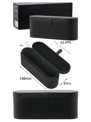 Dyson Supersonic Hair Dryer Travel Case – Black Protective Storage Bag