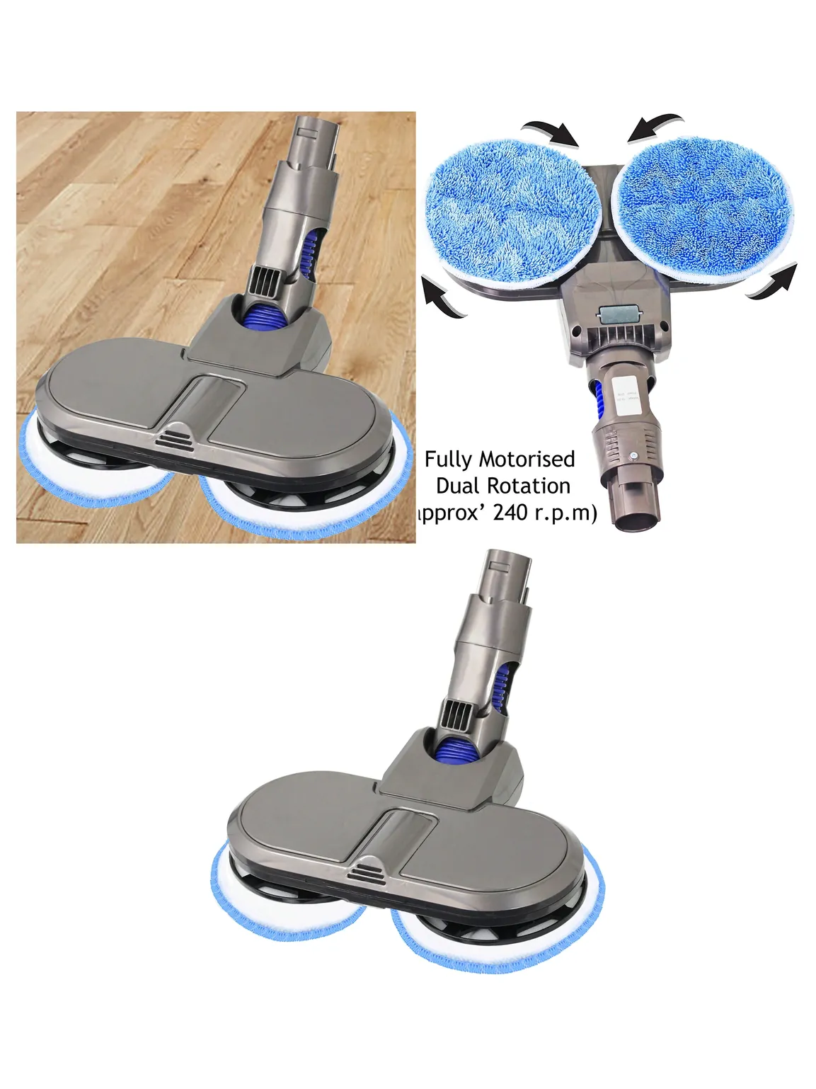 Dyson SV03/04/06 Hard Floor Polisher & Scrub Mop – Vacuum Accessory