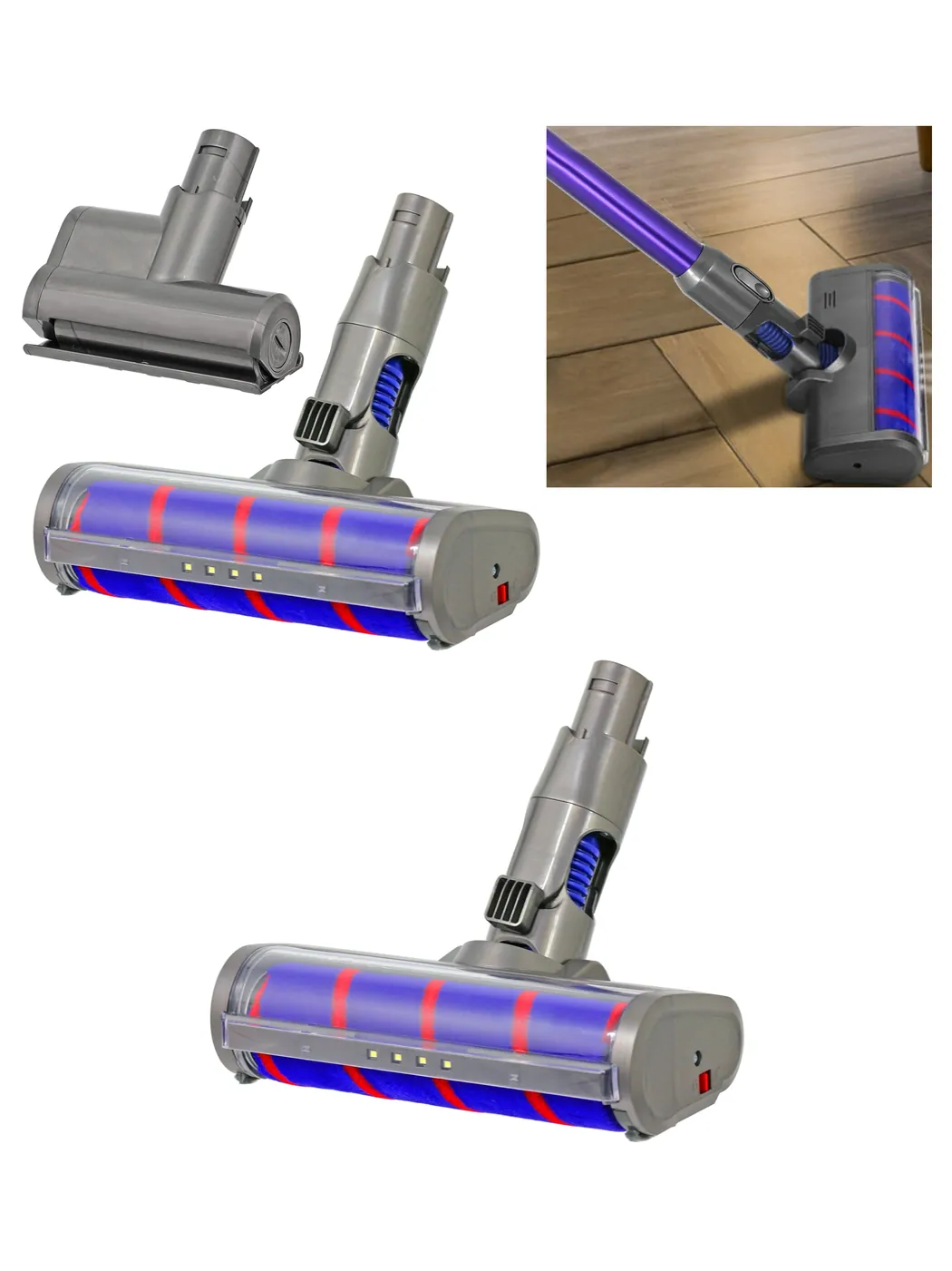 Dyson SV03/04/06 Soft Roller Brush & Mini Turbine Hard Floor Set