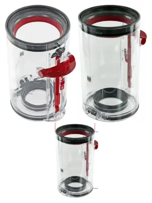 Dyson V10 & SV12 Replacement Dust Bin: Large Capacity for Animal