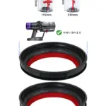 Dyson V10 & SV12 Vacuum Dust Bin Seal – Top Ring Gasket Replacement