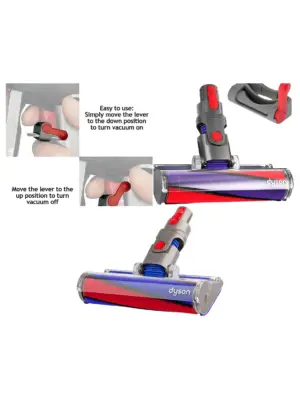 Dyson V10/V11 Soft Roller Floor Brush with Trigger Lock – SV12 & SV14