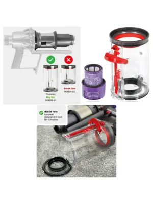Dyson V10/V12 Vacuum Dust Bin with Washable Filter – Animal Series
