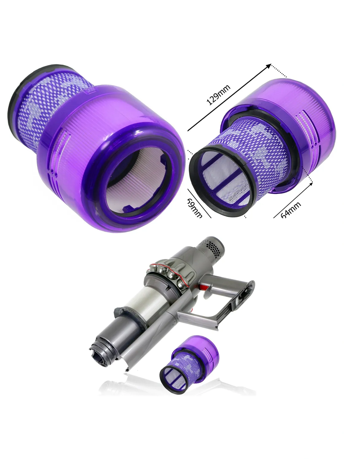 Dyson V11 Motor Body + Click‑In Battery 965321‑01 & Filter SV15/17