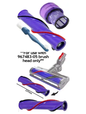 Dyson V11 Replacement Brush Roll Bar with Washable Filter – 237mm