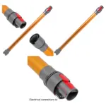 Dyson V11 SV14 Cordless Vacuum Replacement Wand Tube – Orange/Gold