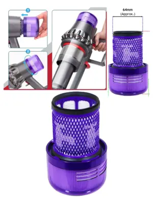 Dyson V12/V15 Detect Slim HEPA Filter – Washable Reusable 971517-01