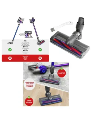 Dyson V6 Motorhead Animal Brush Head (Part 949852‑05) Replacement