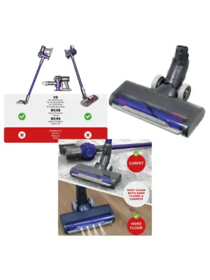 Dyson V6 Motorized Brush Head - Animal/Turbine Tool for Pet Hair