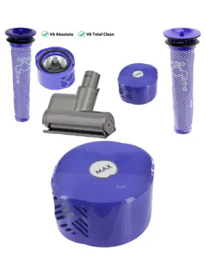 Dyson V6 Pre/Post Motor Filter Kit + Mini Turbine Tool