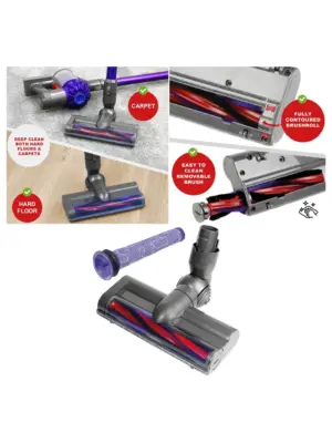 Dyson V6 Replacement Brush Head & Filter – Animal Motorhead Bar