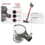 Dyson V6 Replacement Dust Bin with Cleaning Brush Model 966709-01
