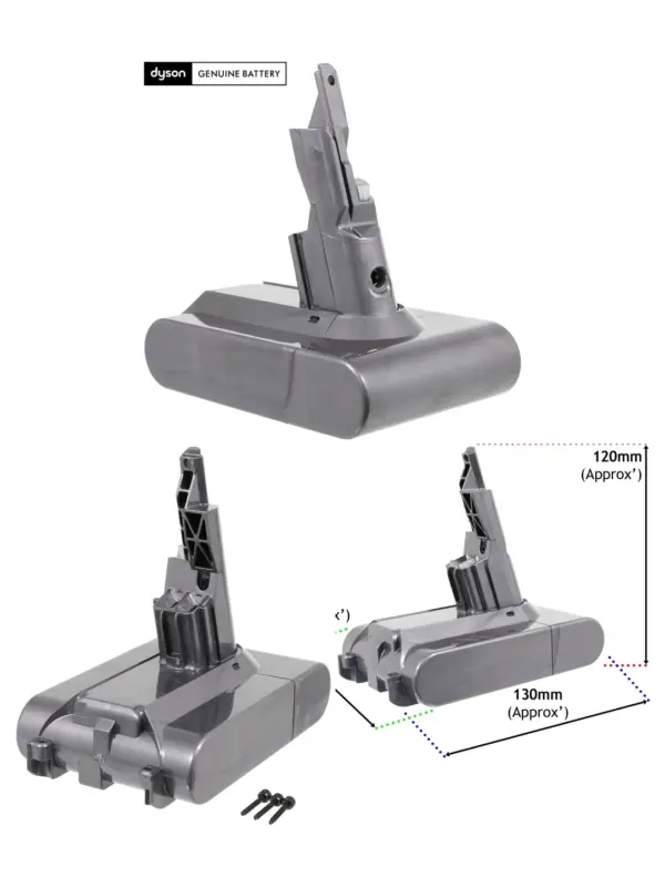 Dyson V7 Handheld Vacuum Battery Pack & Charger Replacement 968670-02