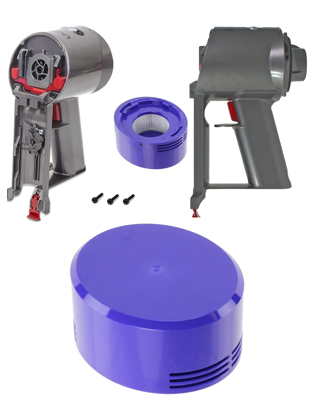 Dyson V8 Cordless Vacuum Main Body with HEPA Post‑Motor Filter