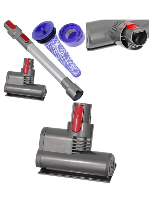 Dyson V8 Mini Turbine Brush + Extension Tube & Filters