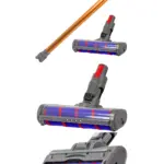 Dyson V8/V10 Soft Roller Hard Floor Turbine Brush and Orange Wand