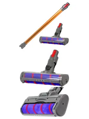 Dyson V8/V10 Soft Roller Hard Floor Turbine Brush and Orange Wand