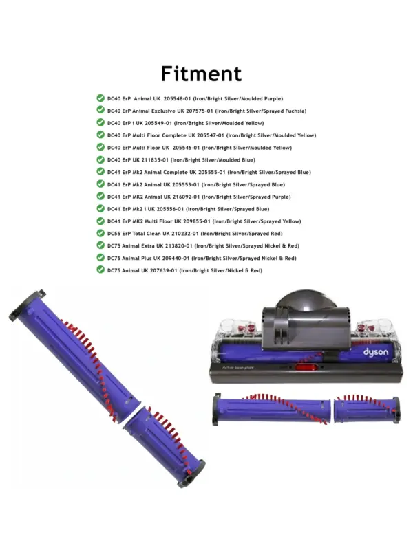 Dyson Vacuum Brush Roll Replacement for DC40, DC41, DC55, DC75