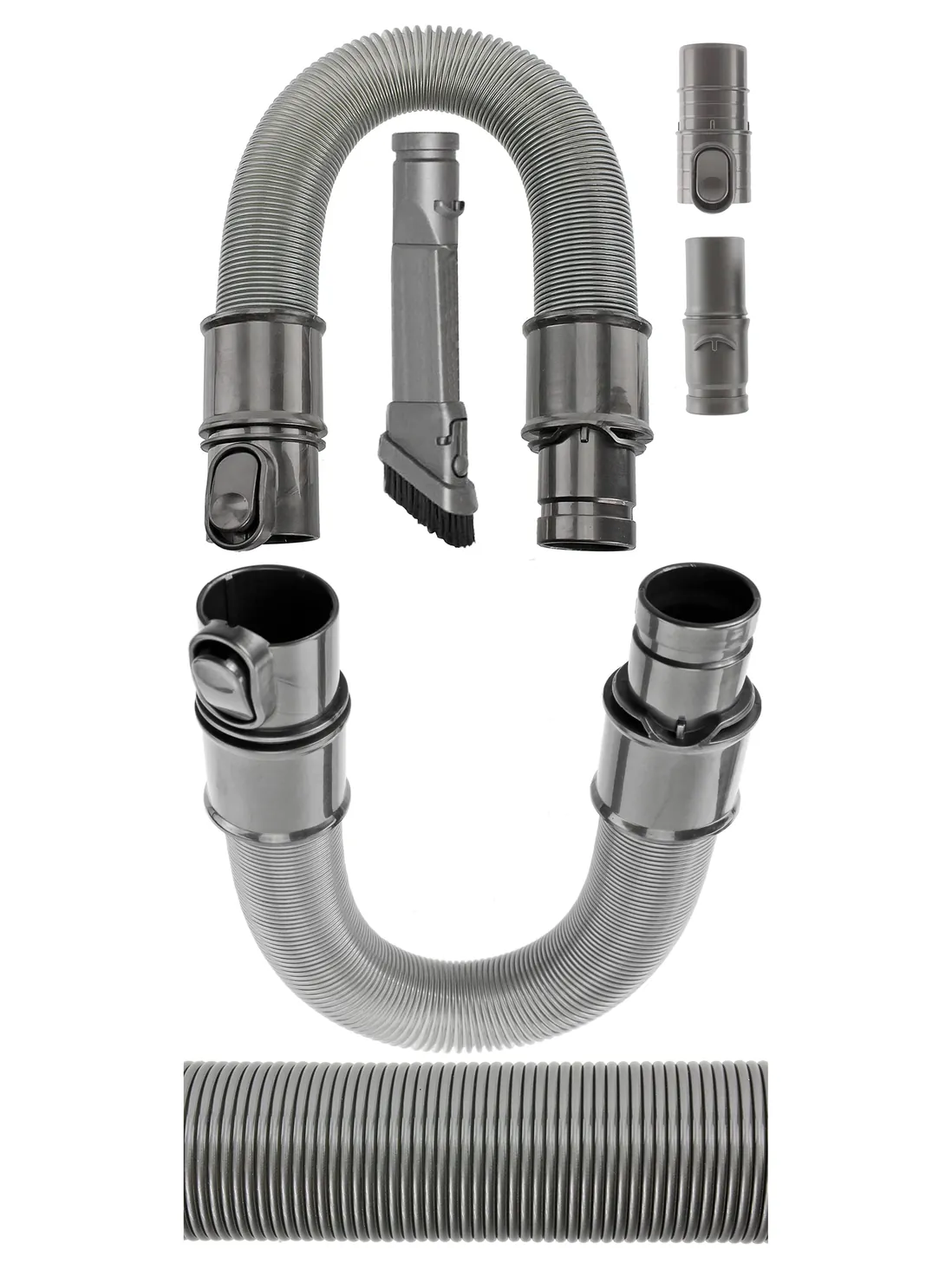 Dyson Vacuum Extension Hose Kit with Adaptors & Crevice Brush