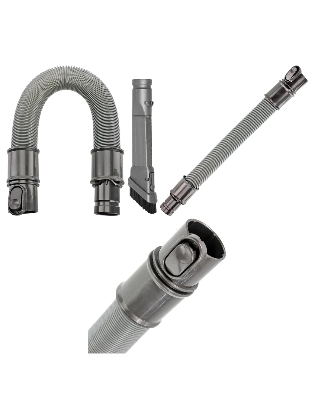 Dyson Vacuum Extension Hose with Crevice & Brush Attachments