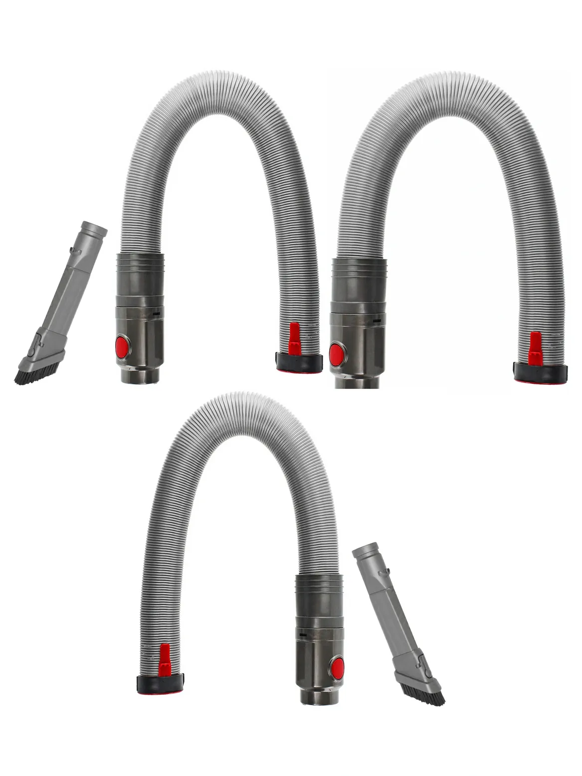 Dyson Vacuum Hose + Dusting Brush & Crevice Tool Accessory Set