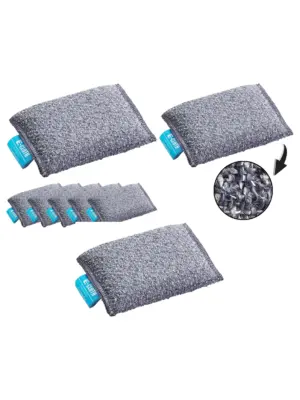 E-Cloth Reusable Non‑Scratch Scrubbing Pads – 6 Pack for Kitchen