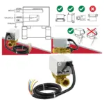 Electric 22mm Motorised 2‑Port Zone Valve with 5‑Wire Boiler Control