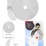 ElectriQ Dryer Filter Kit 10pcs Exhaust & Intake Filters for EIQMTD2S/W