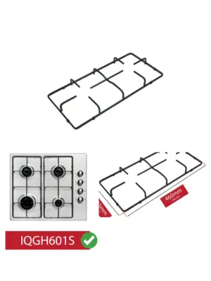 Electriq Gas Hob Pan Support Grid 460×215 mm Burner IQGH601S
