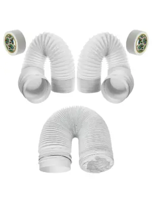 Electrolux AC PVC Hose Extension Kit - 3m, 5-Piece Duct Pipe Set