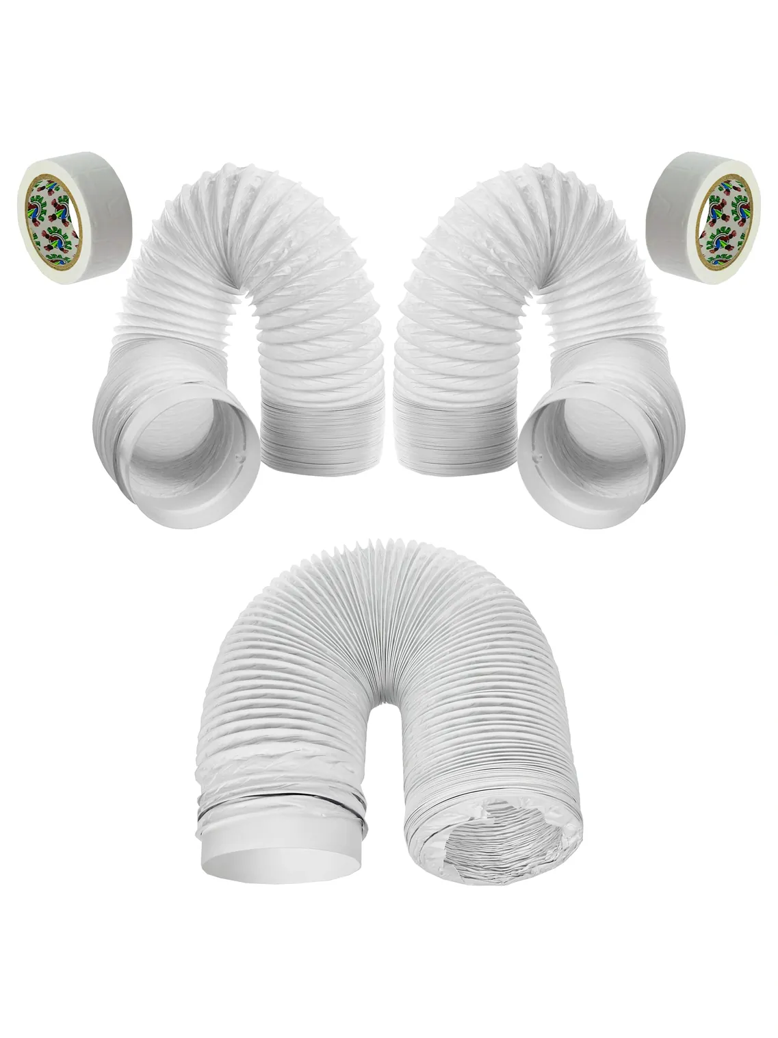 Electrolux AC PVC Hose Extension Kit - 3m, 5-Piece Duct Pipe Set