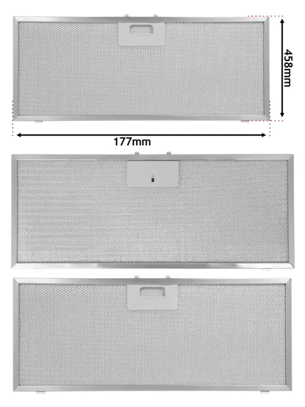Electrolux AEG Metal Mesh Hood Filter 458x177mm for CA6310-CA6520
