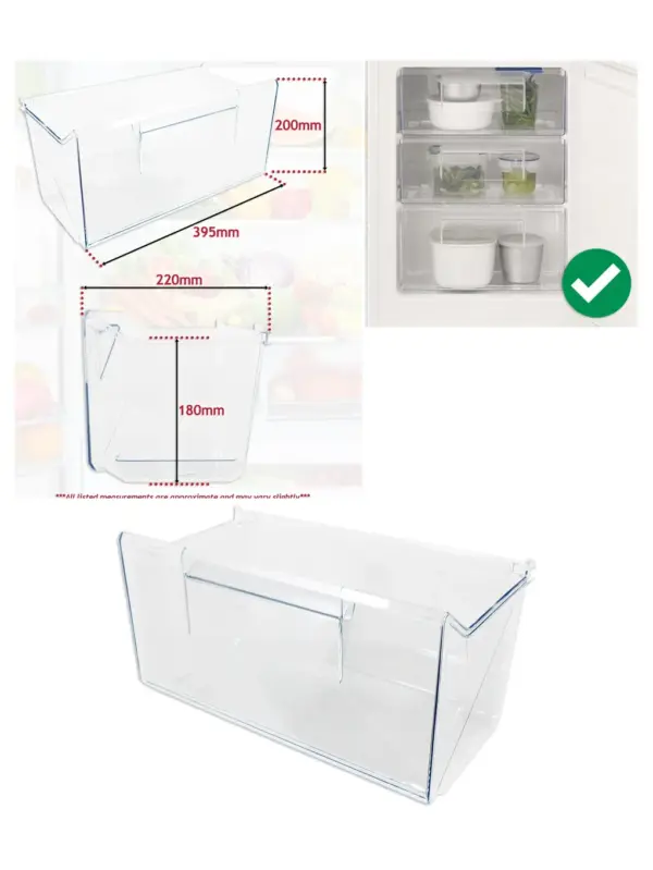Electrolux Bottom Drawer Freezer Lower Box Part 140184296055