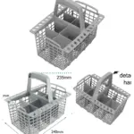 Electrolux Dishwasher Cutlery Basket with Removable Handle