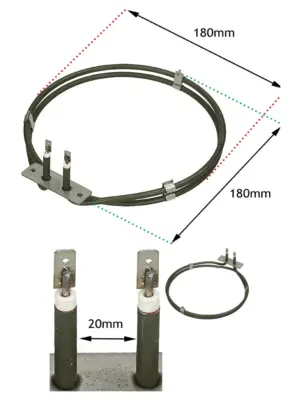 Electrolux Fan Oven 2-Turn Heater Element 1900W 230V